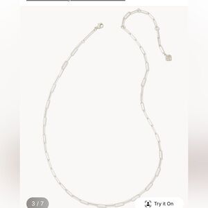 NWT Kendra Scott Courtney paperclip necklace